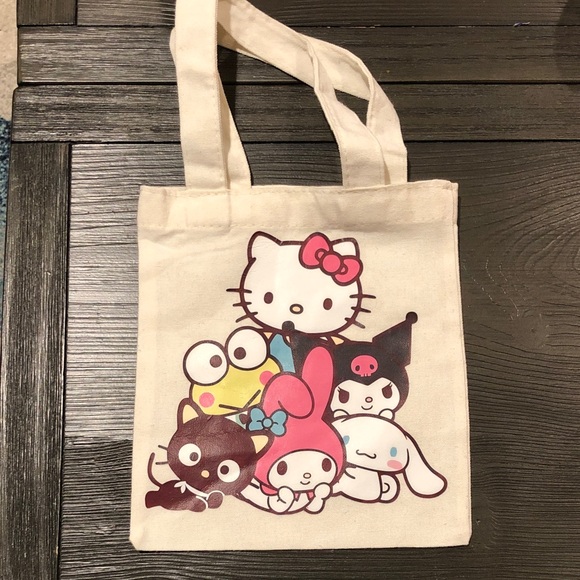Handbags - Cute Character Canvas Mini Tote Bag